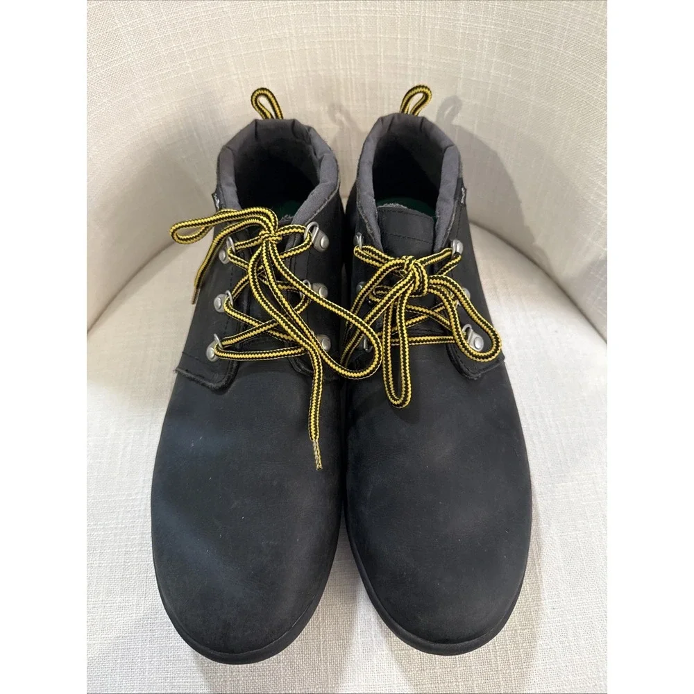 Sanuk Leather Chukka Boots Men's Size 13 Cargo Deluxe Black Casual Ankle Boots‎